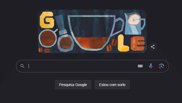 O Doodle do Google com o café Flat White
